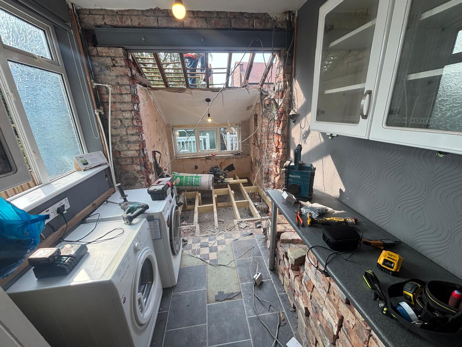 Outdoor perimeter lighting installation on residential property — Wirral